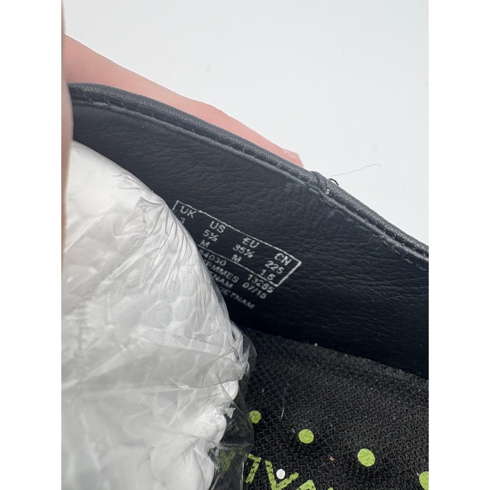 Clarks Shoes Womens Size 5.5 Black Leather Wave Walk Mary Jane Flats Comfort - Picture 6 of 6
